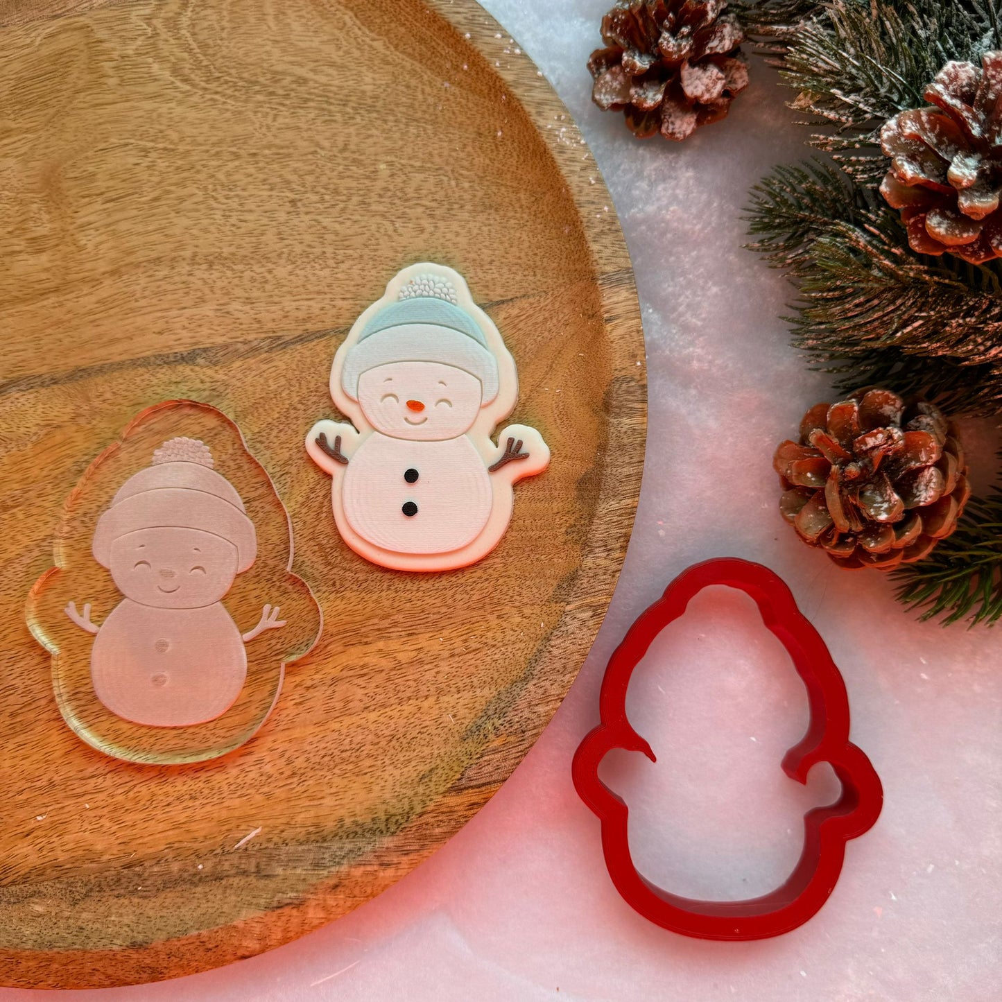 WEIHNACHTEN 17 - Schneemann (Ausstechform und Stamp)