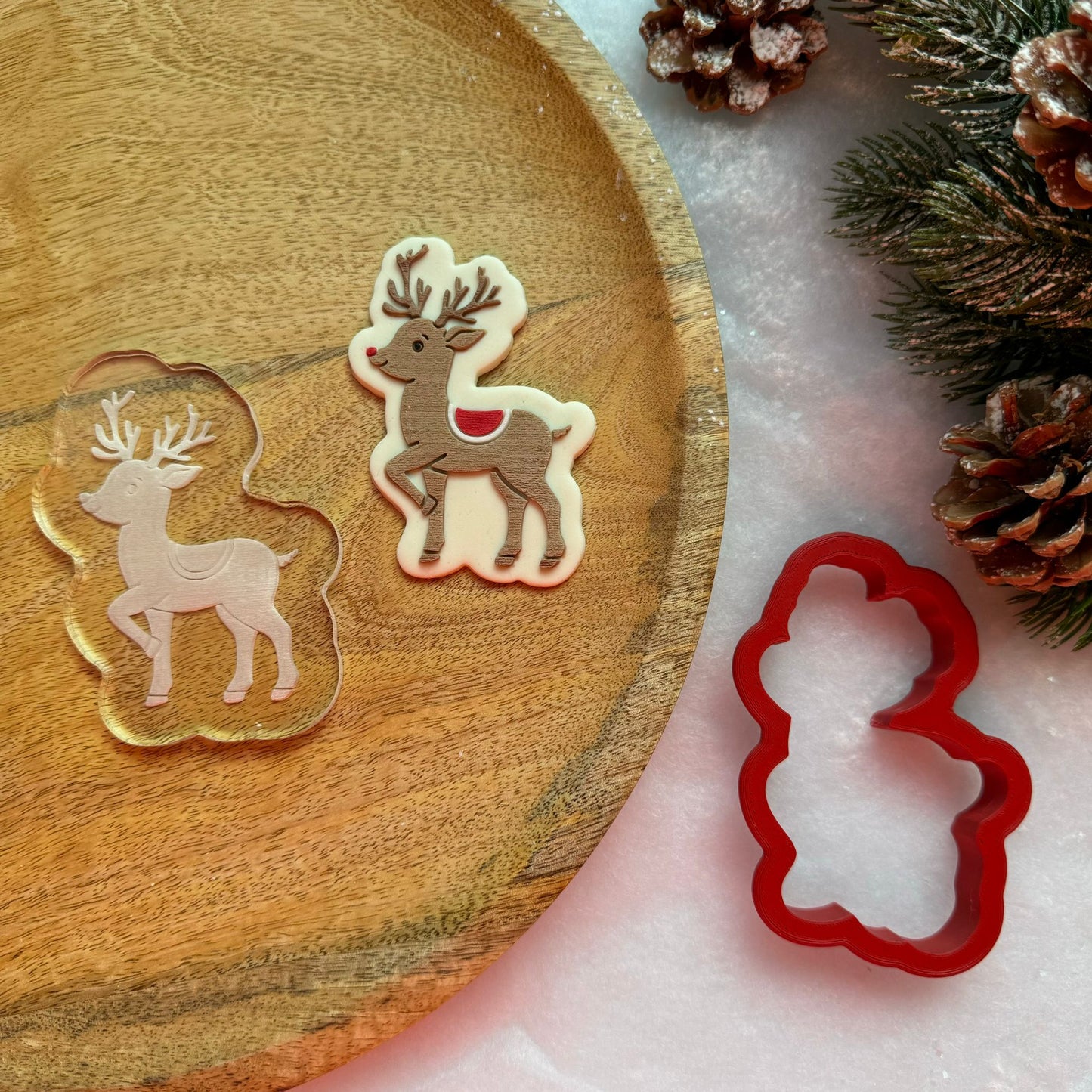 WEIHNACHTEN 13 - Hirsch (Ausstechform und Stamp)