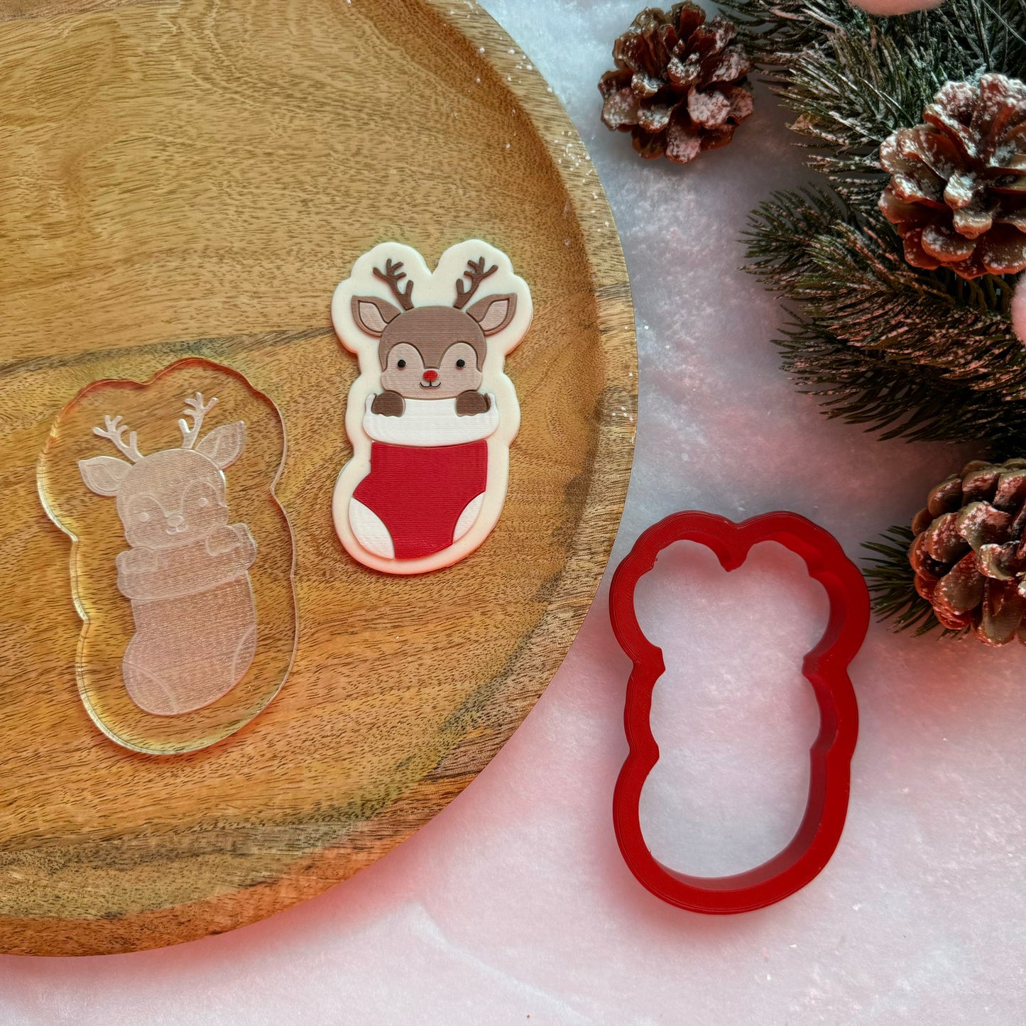 WEIHNACHTEN 29 - Hirschsocke (Ausstechform und Stamp)