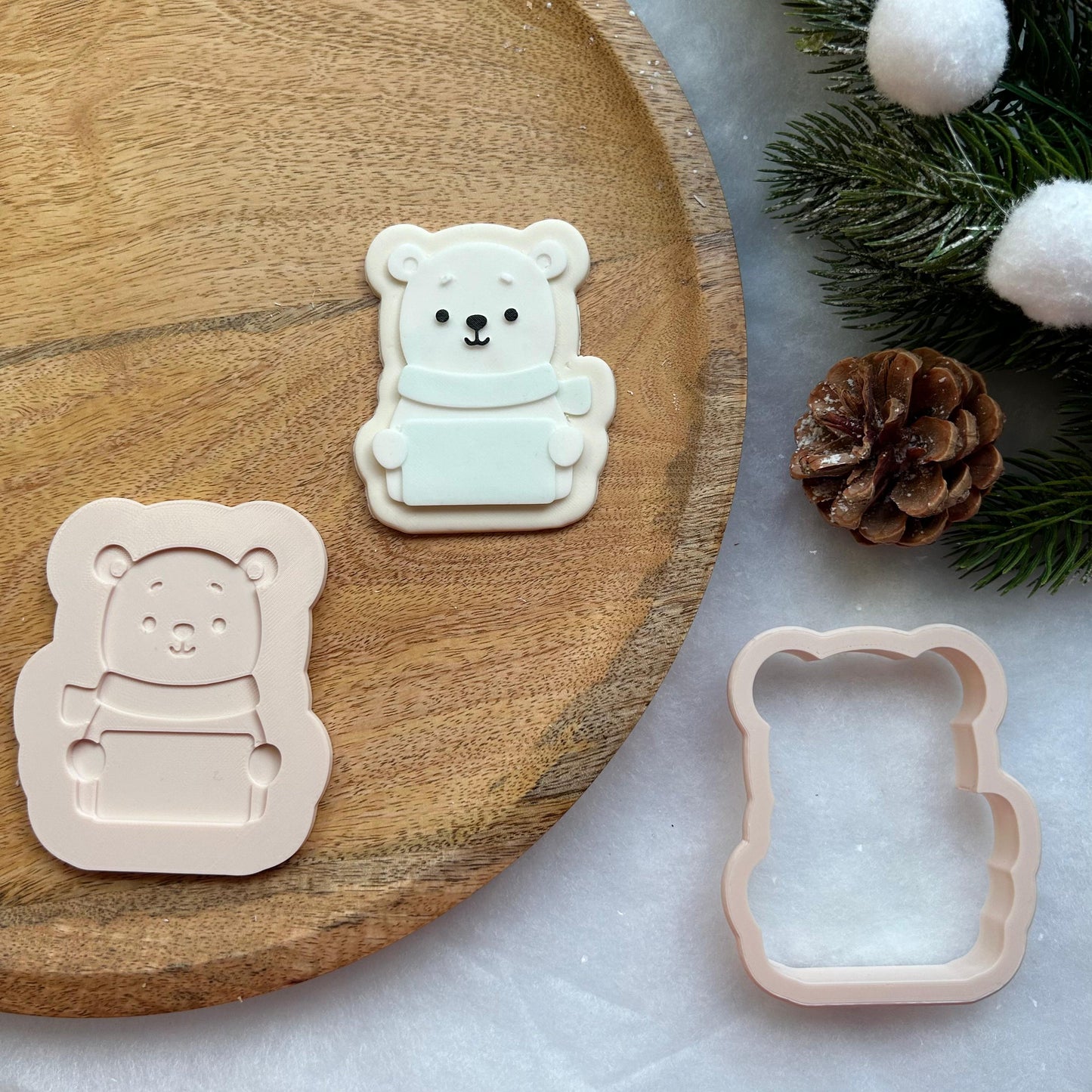 WEIHNACHTEN PLA 50 - Bär (Ausstechform und Stamp)