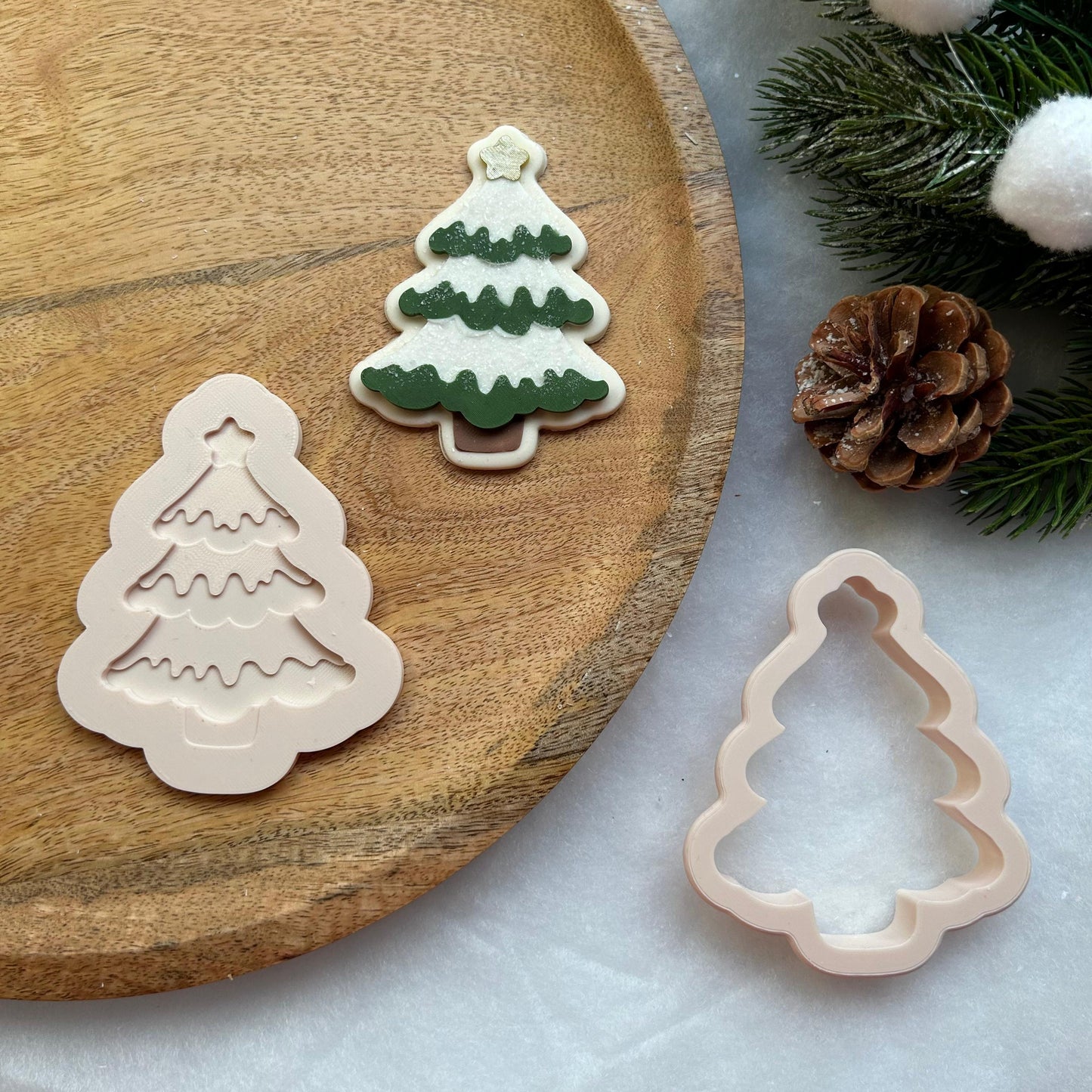 WEIHNACHTEN PLA 54 - Weihnachtsbaum (Ausstechform und Stamp)