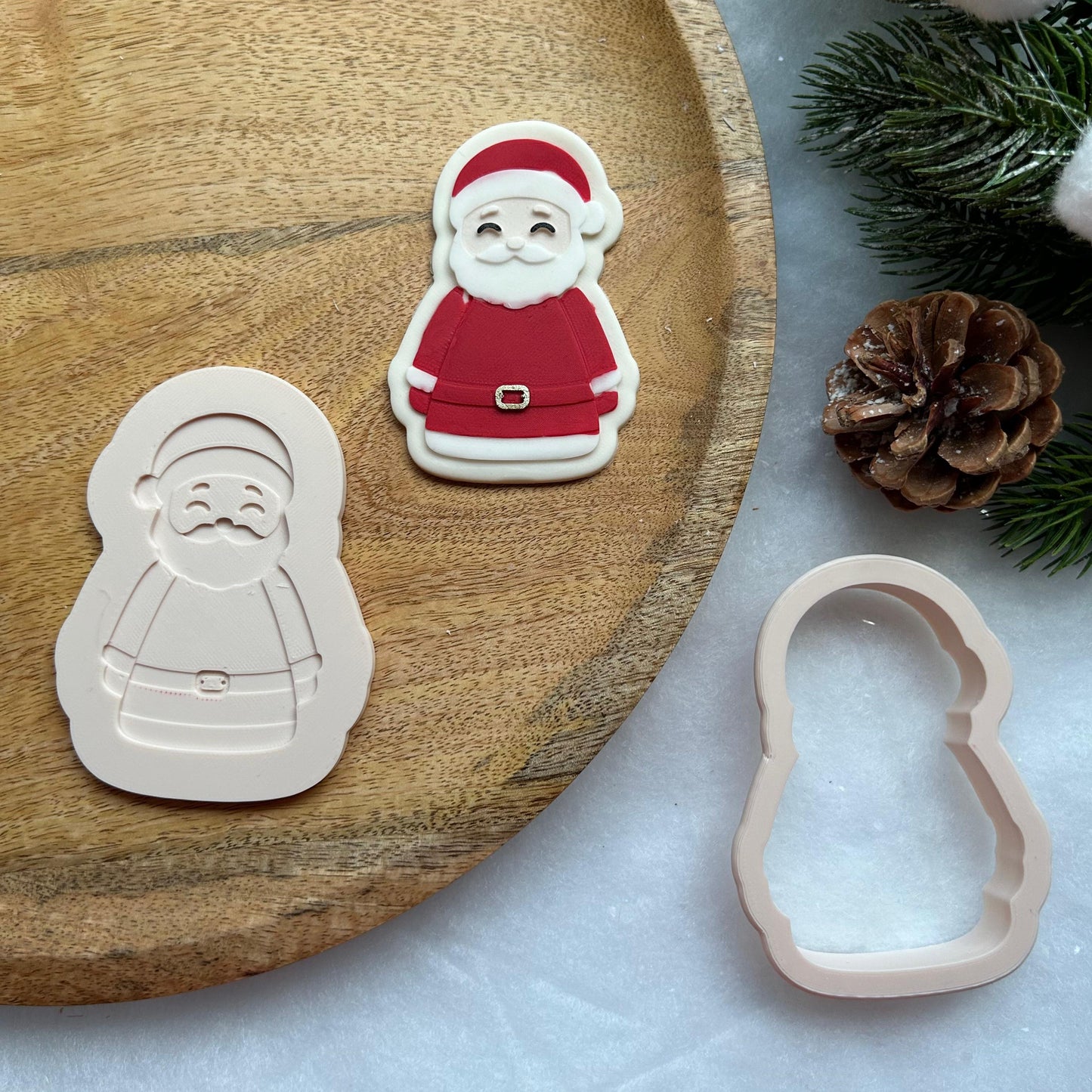 WEIHNACHTEN PLA 39 - Weihnachtsmann (Ausstechform und Stamp)