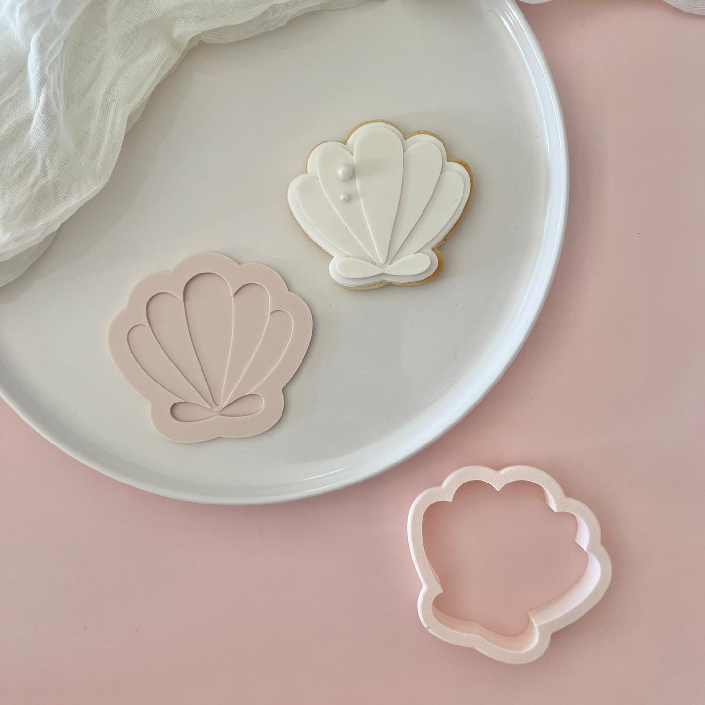 MEERESTIERE (2) PLA 4 - Schalentier (Ausstechform und Stamp)