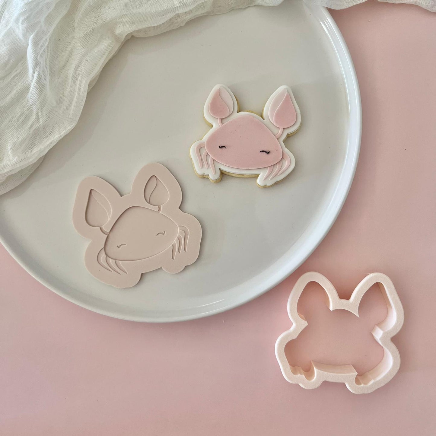 MEERESTIERE (2) PLA 5 - Krabbe (Ausstechform und Stamp)