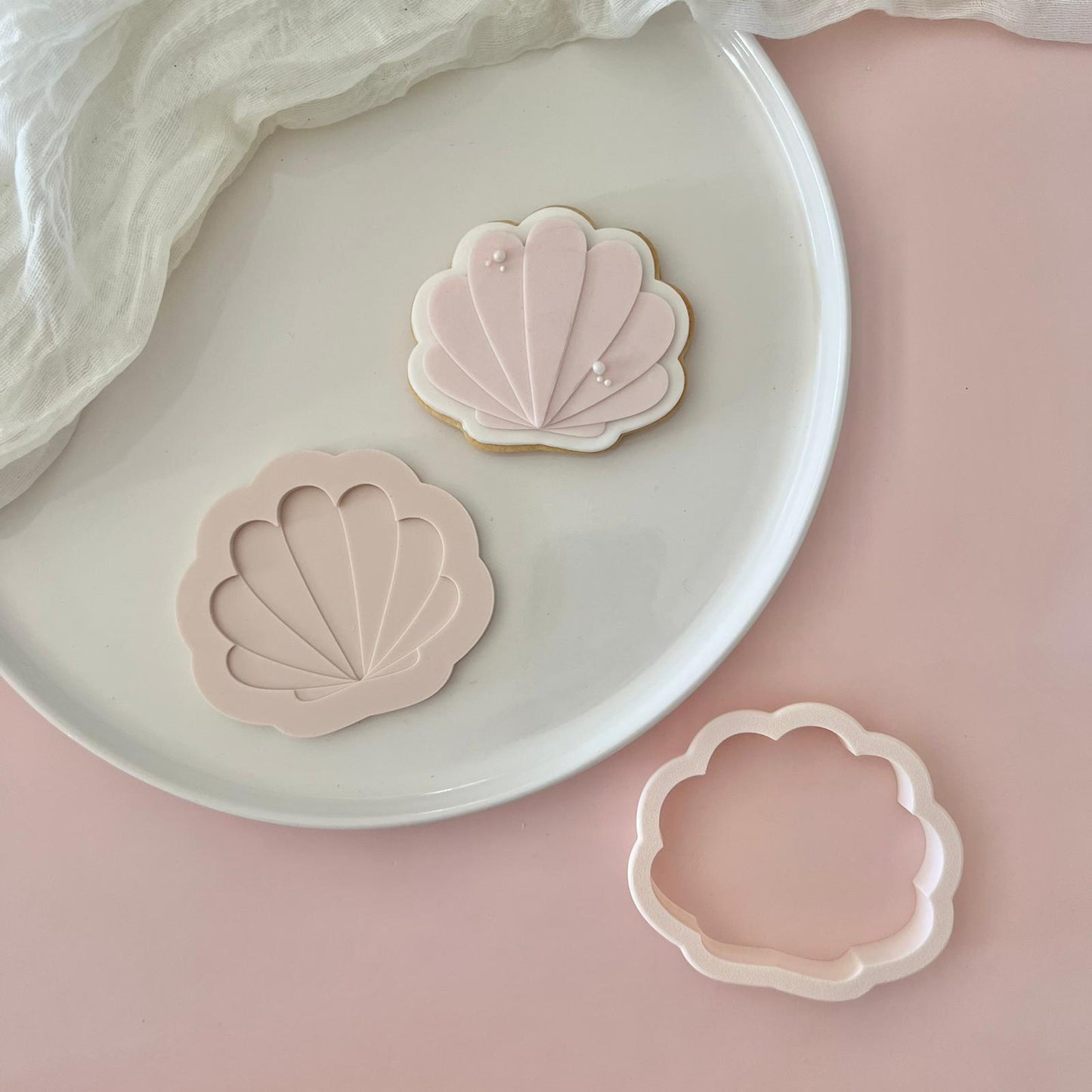 MEERESTIERE (2) PLA 2 - Schalentier (Ausstechform und Stamp)