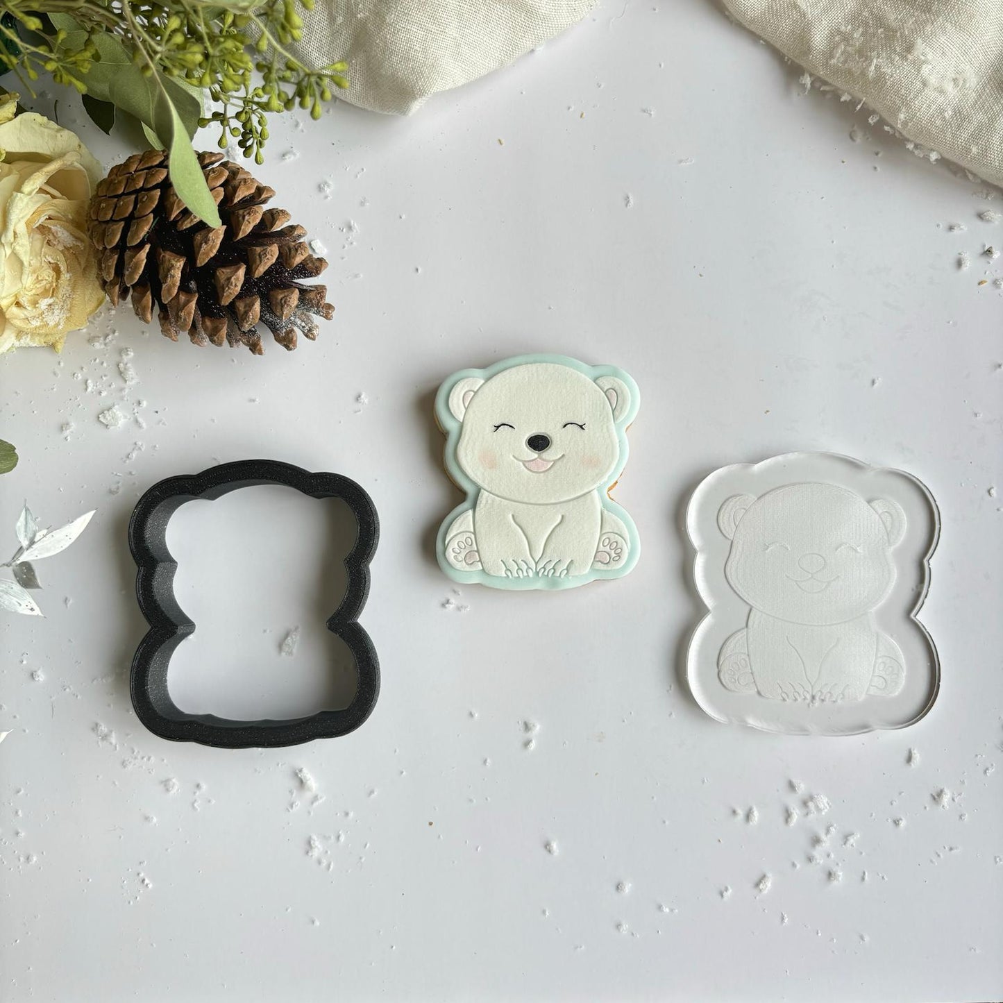 WINTERTIERE 3 - Bär (Ausstechform und Stamp)