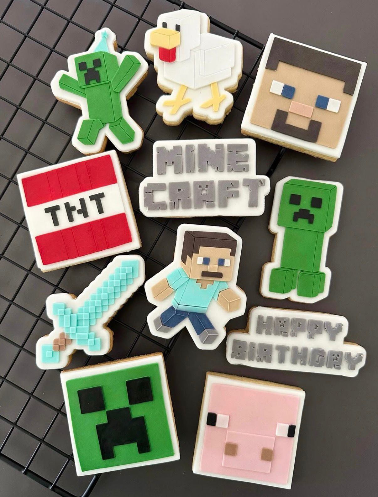 MINECRAFT Ausstechform und Stamp KOLLEKTION