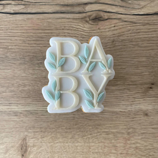 BABY 8 - Baby mit Blättern (Ausstechform und Stamp)