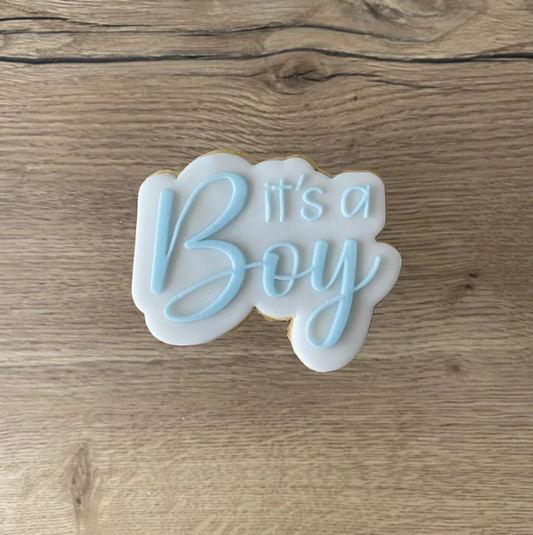 BABY 13 - Es ist ein Junge (Ausstechform und Stamp)
