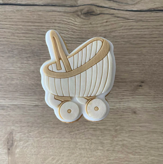 BABY 15 - Kinderwagen (Ausstechform und Stamp)