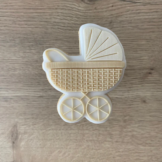 BABY 16 - Kinderwagen (Ausstechform und Stamp)
