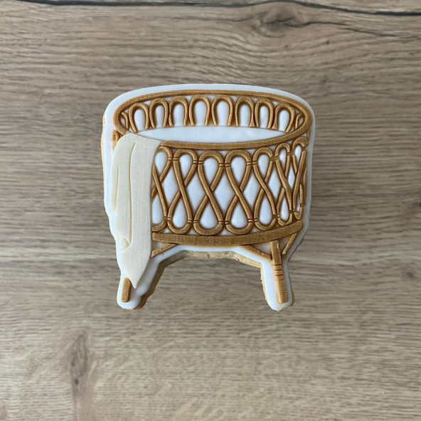 BABY 18 - Babybett (Ausstechform und Stamp)
