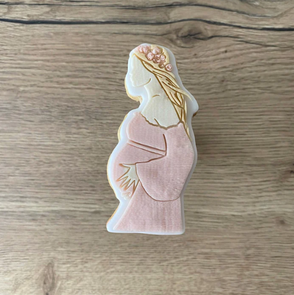 BABY 38 - Schwangere Frau (Ausstechform und Stamp)