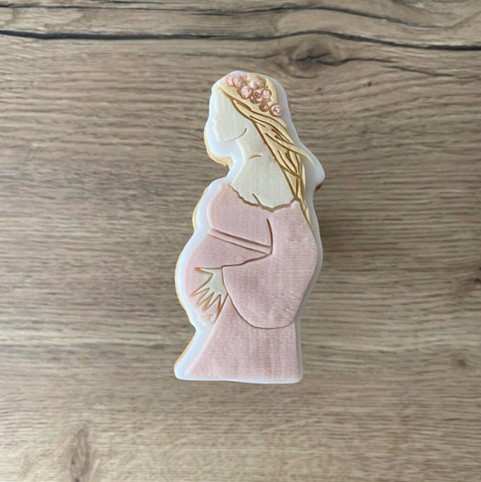 BABY 38 - Schwangere Frau (Ausstechform und Stamp)