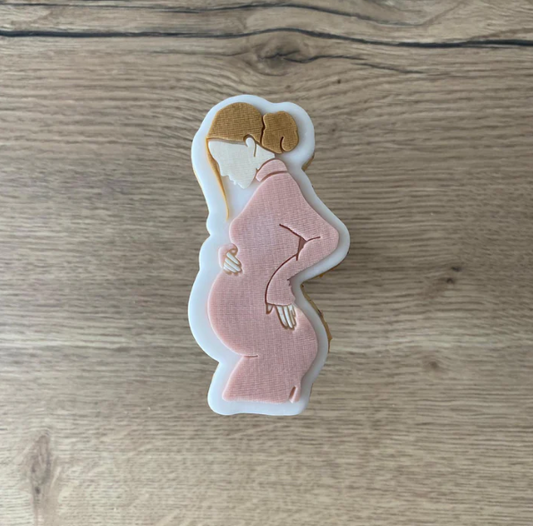 BABY 42 - Schwangere Frau (Ausstechform und Stamp)