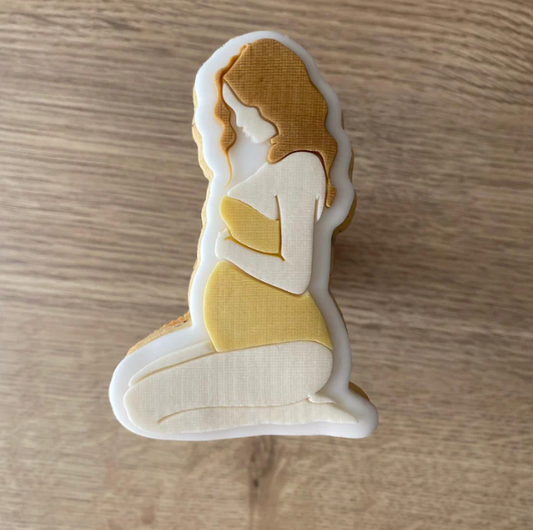 BABY 40 - Schwangere Frau (Ausstechform und Stamp)