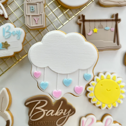 BABY 49 - Wolke mit Herzen (Ausstechform und Stamp)
