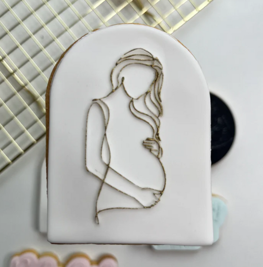 BABY 58 - Schwangere Frau (Ausstechform und Stamp)