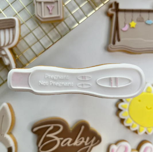 BABY 60 - Schwangerschaftstest (Ausstechform und Stamp)