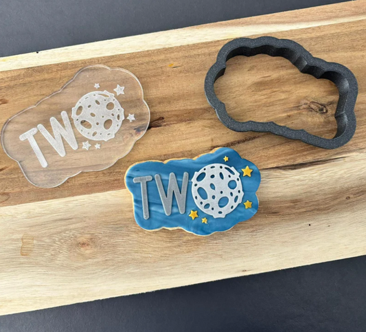 WELTRAUM 6 - Zwei (Ausstechform und Stamp)