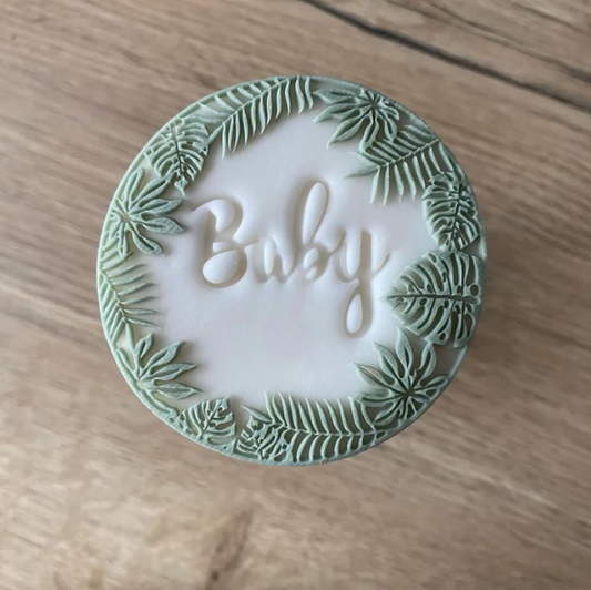 SAFARI 6 - Jungel-Umriss Baby (Ausstechform und Stamp)