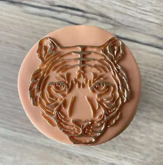 SAFARI 9 - Tigerkopf (Ausstechform und Stamp)