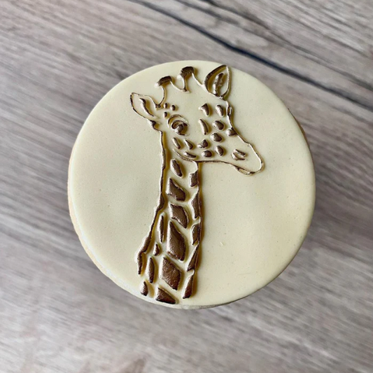 SAFARI 10 - Giraffenkopf (Ausstechform und Stamp)