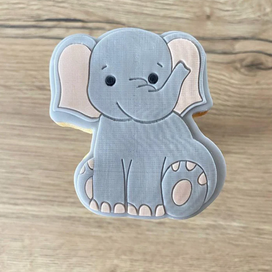 SAFARI 13 - Elefant (Ausstechform und Stamp)