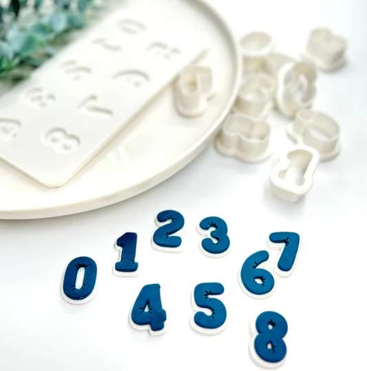 ZAHLEN - Mini 3D-Balloneffekt (Ausstechform und Stamp)