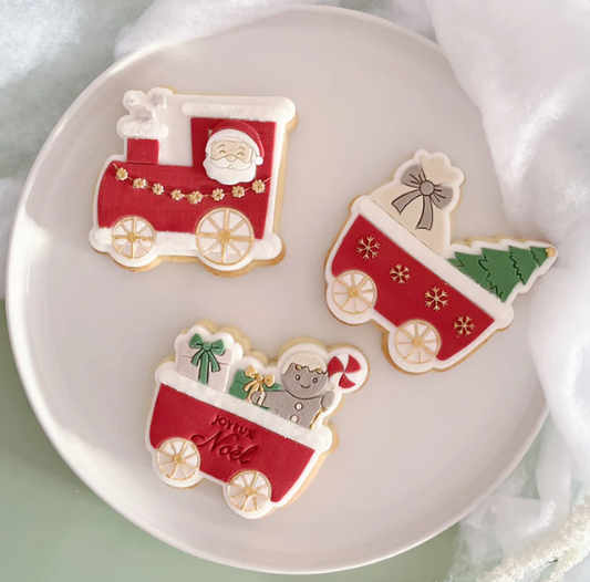 WEIHNACHTEN 1 - Weihnachtszug (Ausstechform und Stamp)