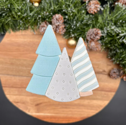 WEIHNACHTEN 7 - Drei Tannen (Ausstechform und Stamp)