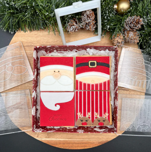 WEIHNACHTEN 22 - Weihnachtsmann Puzzle (Ausstechform und Stamp)