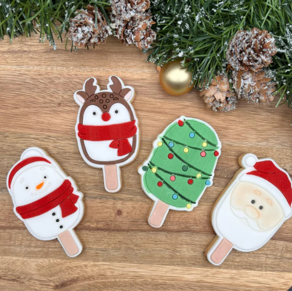 WEIHNACHTEN 24 - Mini Weihnachts-Eis-Kuchen (Ausstechform und Stamp)