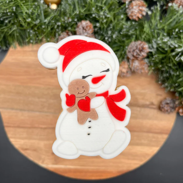 WEIHNACHTEN 30 - Schneemann (Ausstechform und Stamp)