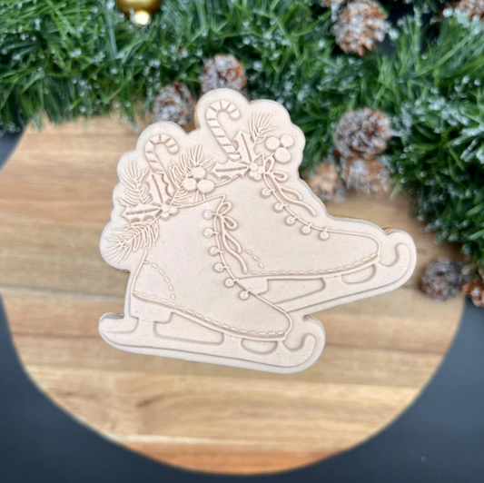 WEIHNACHTEN 32 - Eislaufen (Ausstechform und Stamp)