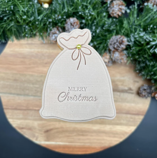 WEIHNACHTEN 36 - Sack (Ausstechform und Stamp)
