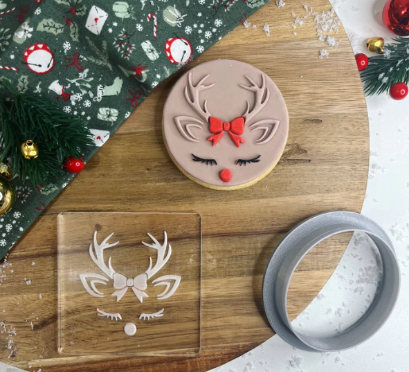 WEIHNACHTEN 50 - Reh (Ausstechform und Stamp)