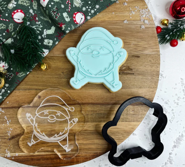 WEIHNACHTEN 58 - Weihnachtsmann (Ausstechform und Stamp)