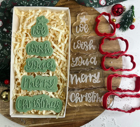 WEIHNACHTEN 60 - We Wish You A Merry Christmas (Ausstechform und Stamp)