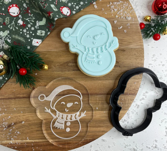 WEIHNACHTEN 65 - Schneemann (Ausstechform und Stamp)
