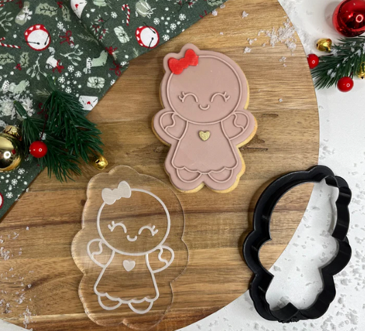 WEIHNACHTEN 67 - Lebkuchenmädchen (Ausstechform und Stamp)