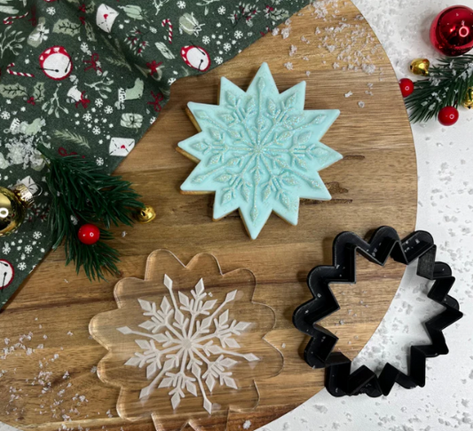 WEIHNACHTEN 69 - Schneeflocke (Ausstechform und Stamp)