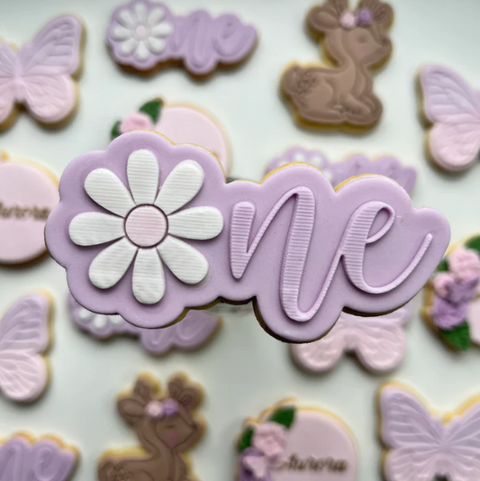 GEBURTSTAG 2 - Eins-Blume (Ausstechform und Stamp)