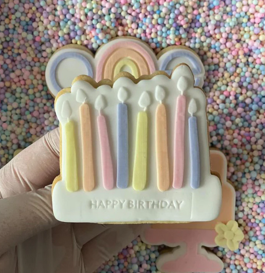 GEBURTSTAG 4 - Geburtstagskerzen (Ausstechform und Stamp)