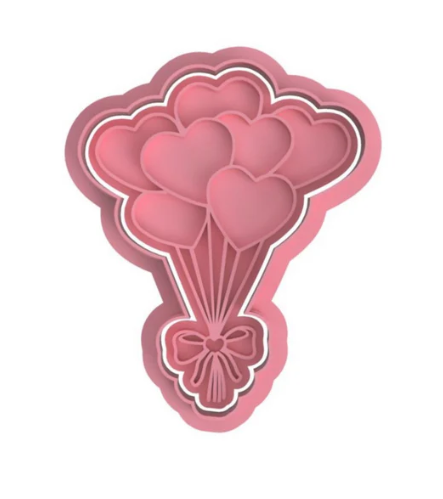 GEBURTSTAG 13 - Herzballons (Ausstechform und Stamp)