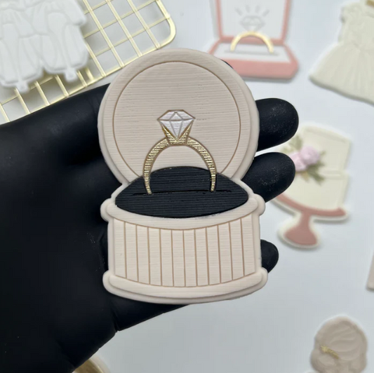 HOCHZEIT 2 - Ringbox (Ausstechform und Stamp)