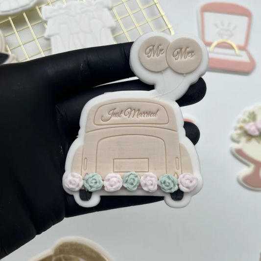 HOCHZEIT 3 - Hochzeitsauto (Ausstechform und Stamp)
