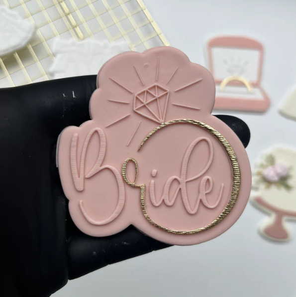 HOCHZEIT 12 - Brautring (Ausstechform und Stamp)
