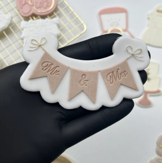 HOCHZEIT 21 - Mr & Mrs (Ausstechform und Stamp)