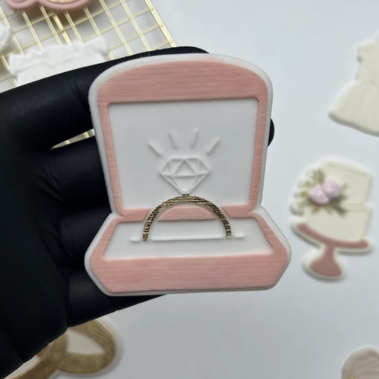 HOCHZEIT 23 - Ringbox (Ausstechform und Stamp)